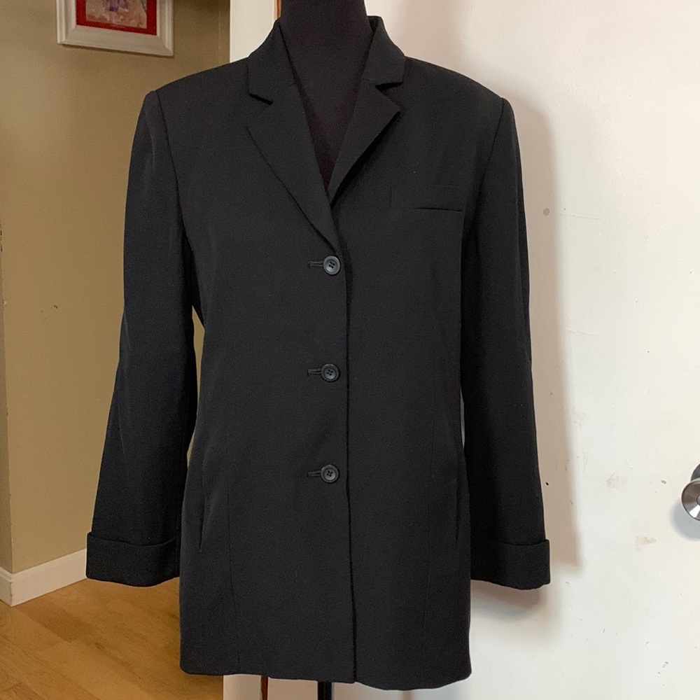 Talbots petites - Women’s wool blazer black size 12